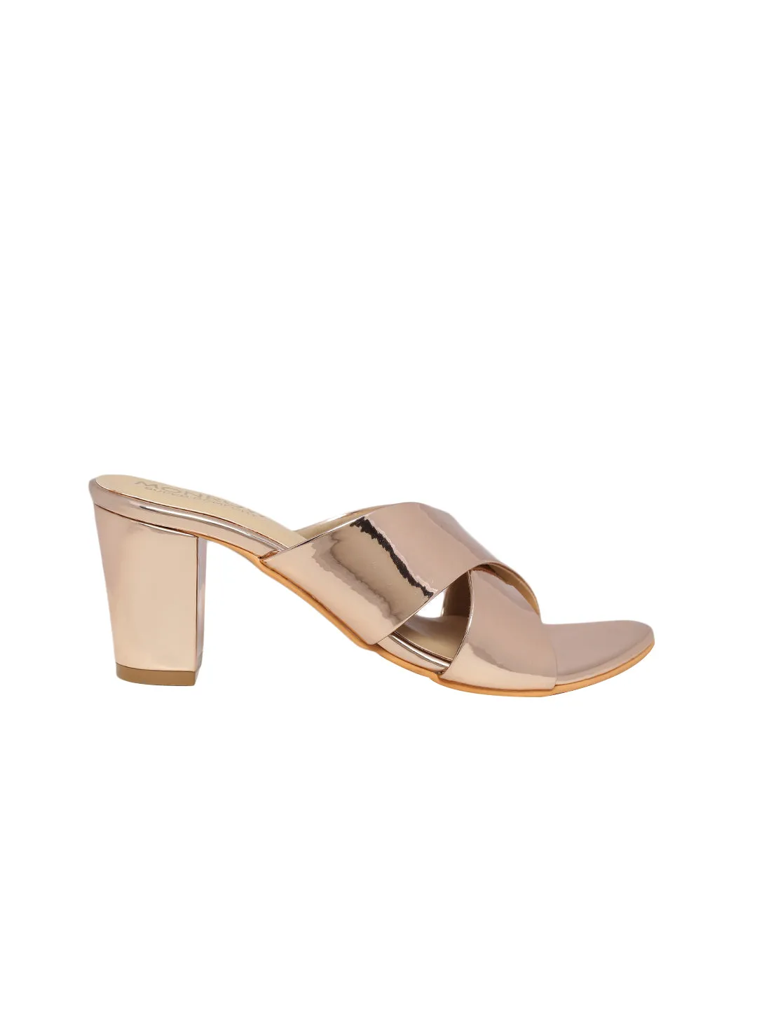 Ava Rose Gold Block Heels