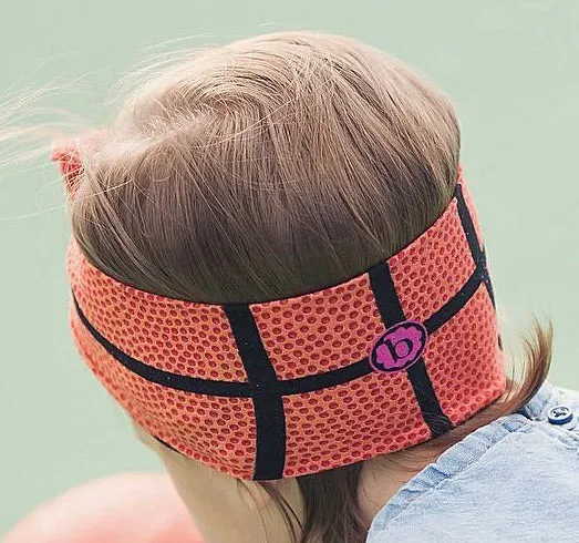 Baby Bling Slam Dunk Basketball Printed Knot Headband