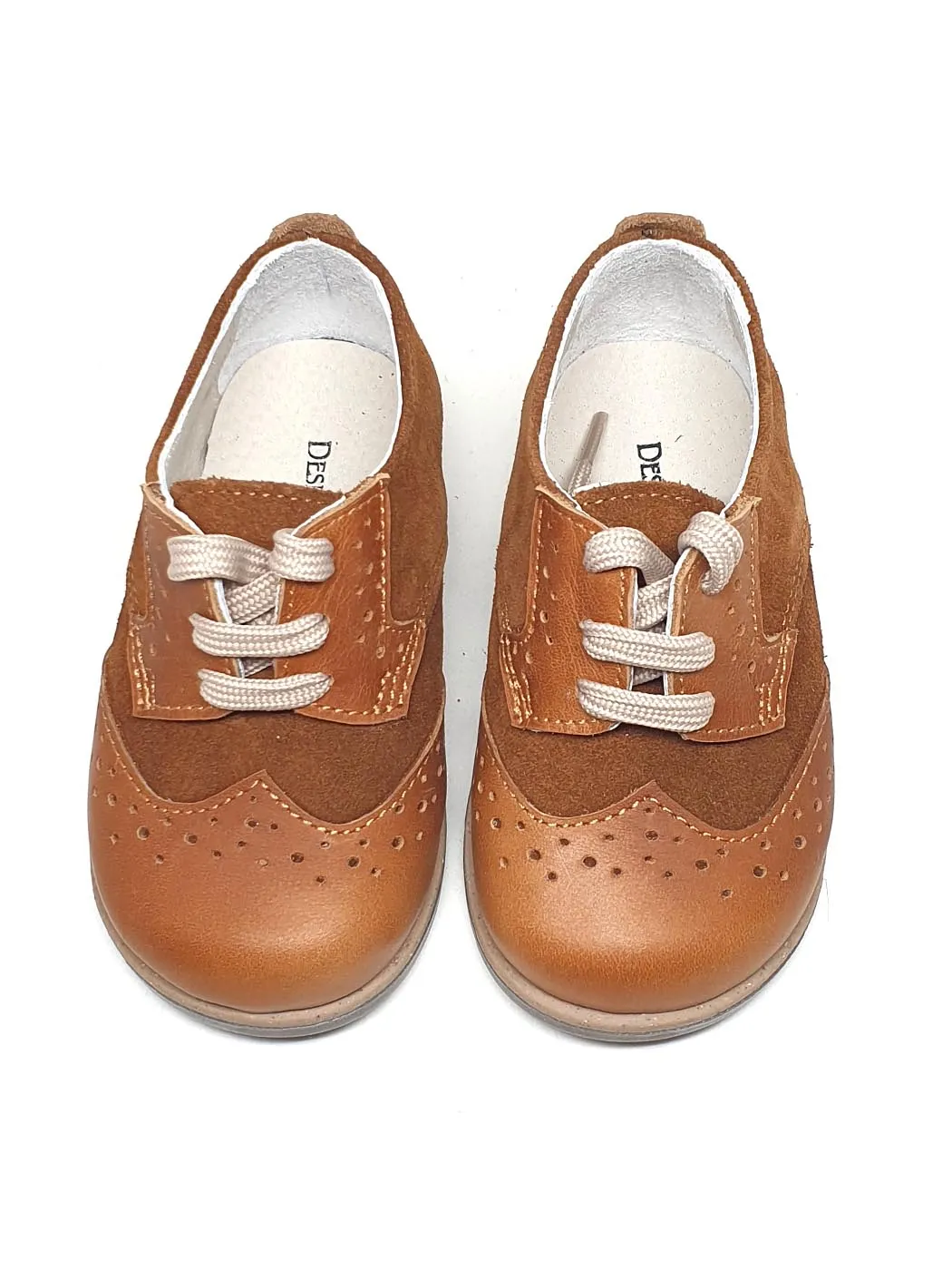 Baby Shoes Moccasins for boy - Camel