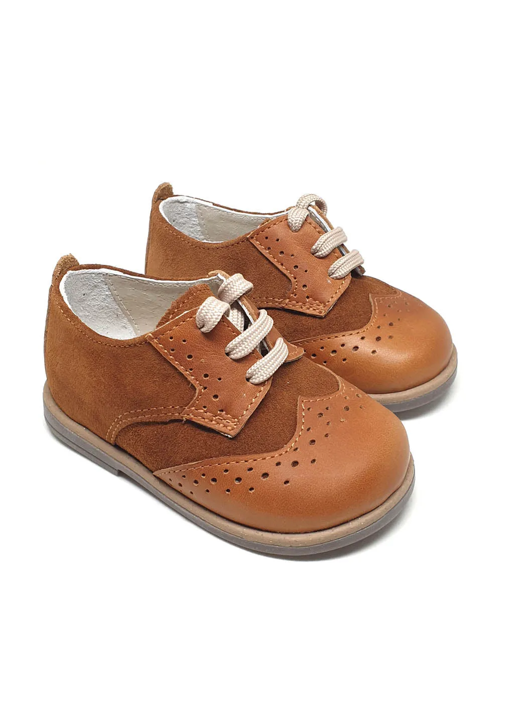 Baby Shoes Moccasins for boy - Camel