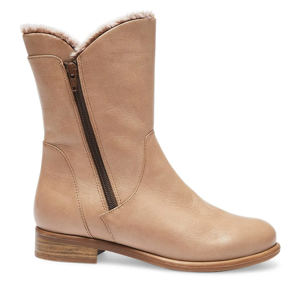 Baldwin Boot in Taupe Leather