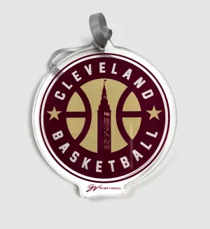 Basketball Circle Clear Ornament
