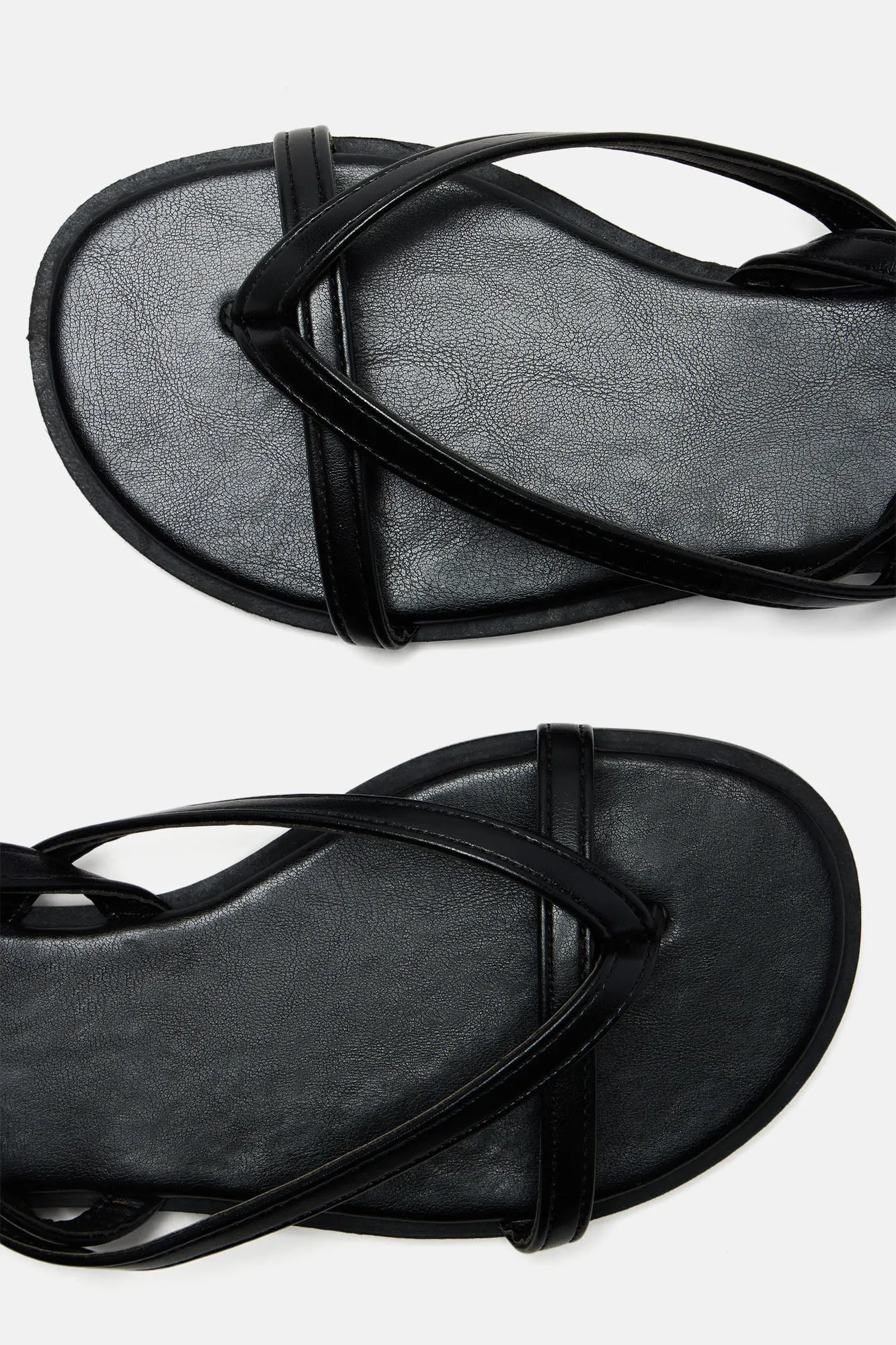 Bella Flat Sandals - Black