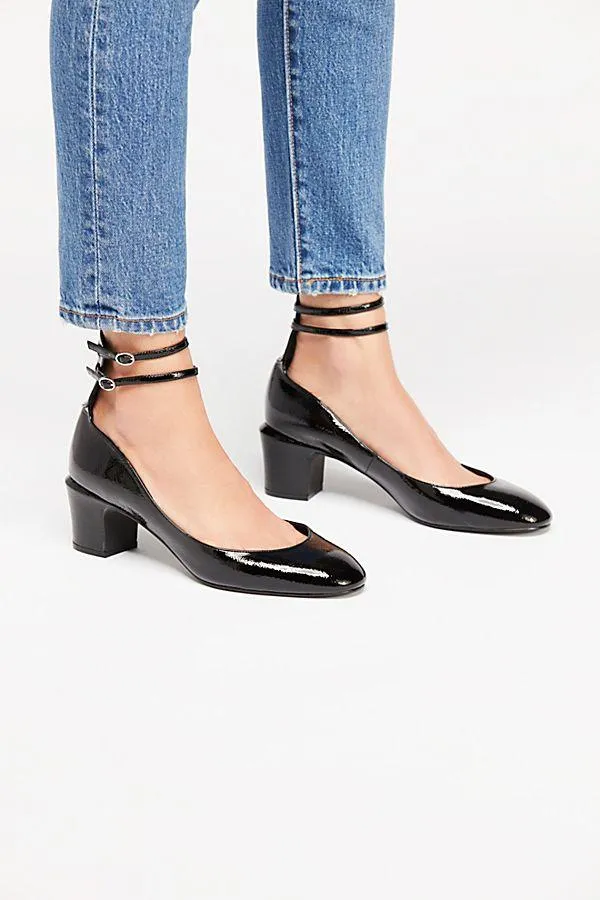 Black Lana Block Heels