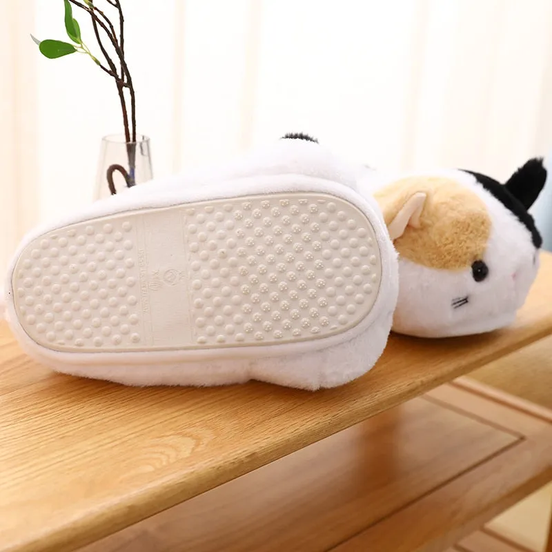 Calico Kitty Slippers by Style's Bug