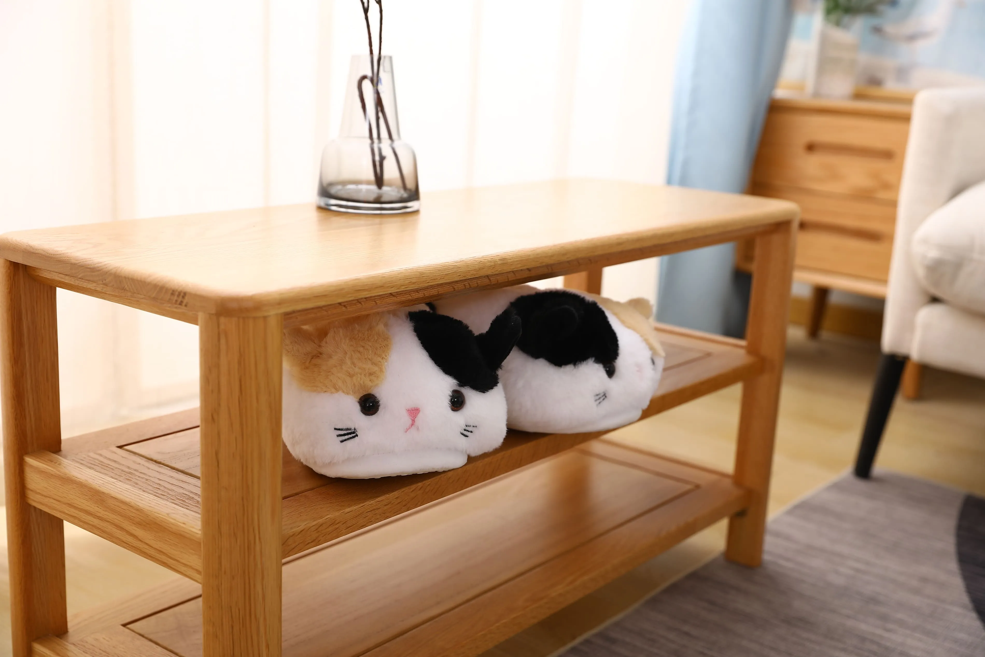Calico Kitty Slippers by Style's Bug