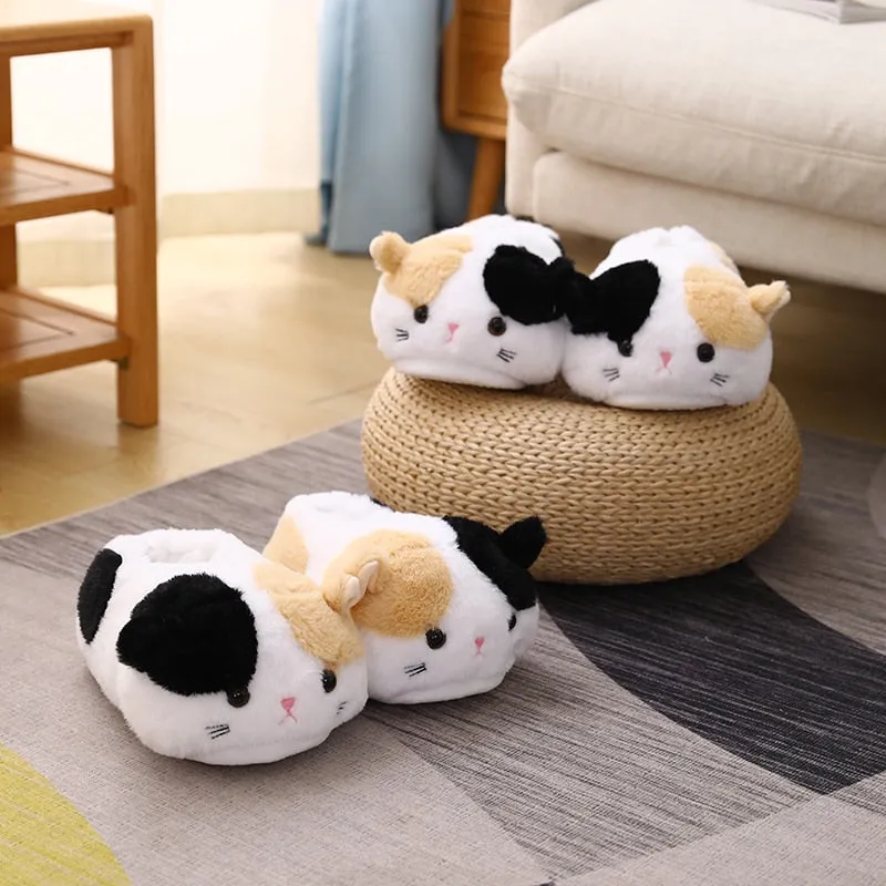 Calico Kitty Slippers by Style's Bug