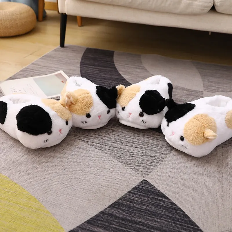 Calico Kitty Slippers by Style's Bug