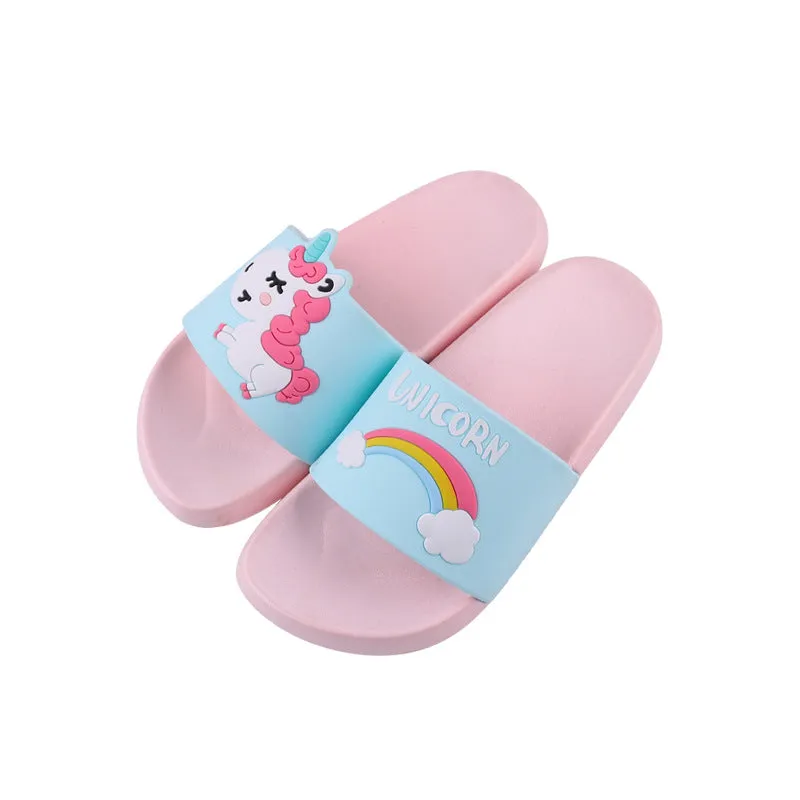 child slippers summer cartoon cute indoor and outdoor wear plastic shoelace slippers.