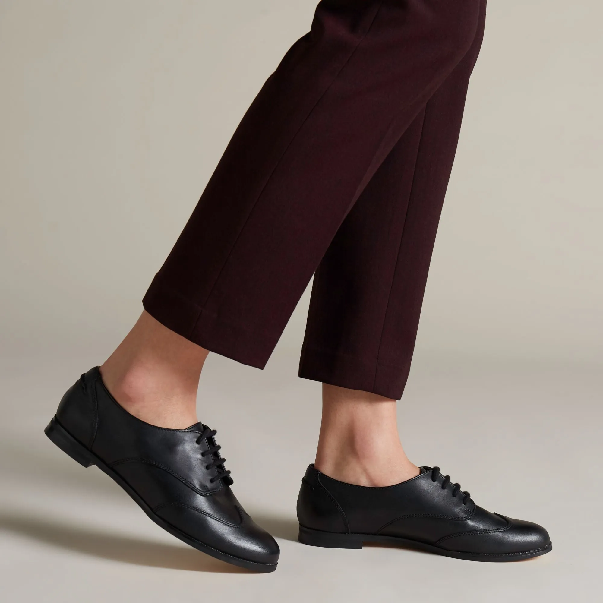 Clarks Andora Trick Leather Womens / Girls Shoes