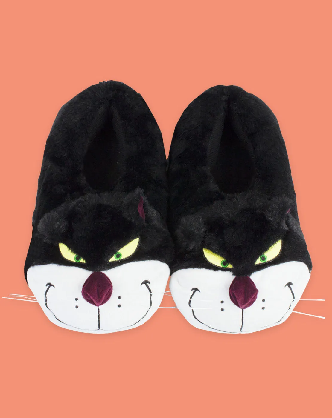Disney Cinderella Lucifer The Cat Plush Women's Novelty 3D Slippers