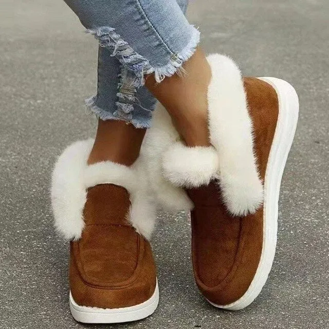 Enrica - De nieuwe comfortabele warme pluche bont snowboots