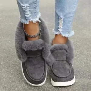 Enrica - De nieuwe comfortabele warme pluche bont snowboots