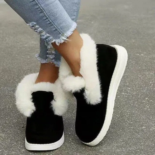 Enrica - De nieuwe comfortabele warme pluche bont snowboots