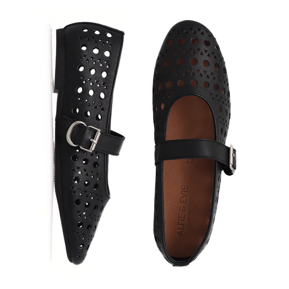Fruity Ballet Flats in Black