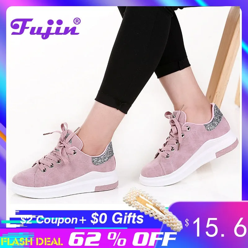 Fujin Brand 2019 Autumn Women Shoes sneakers  Autumn Soft Comfortable Casual Shoes Fashion Lady Flats Female shoes for women