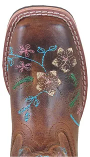 Girl's Smoky Mountain Floralie Square Toe Boot