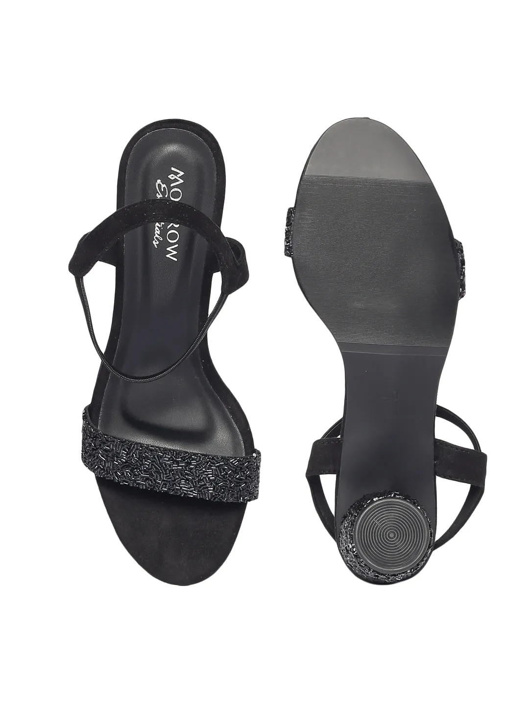 Harper Black Block Heels