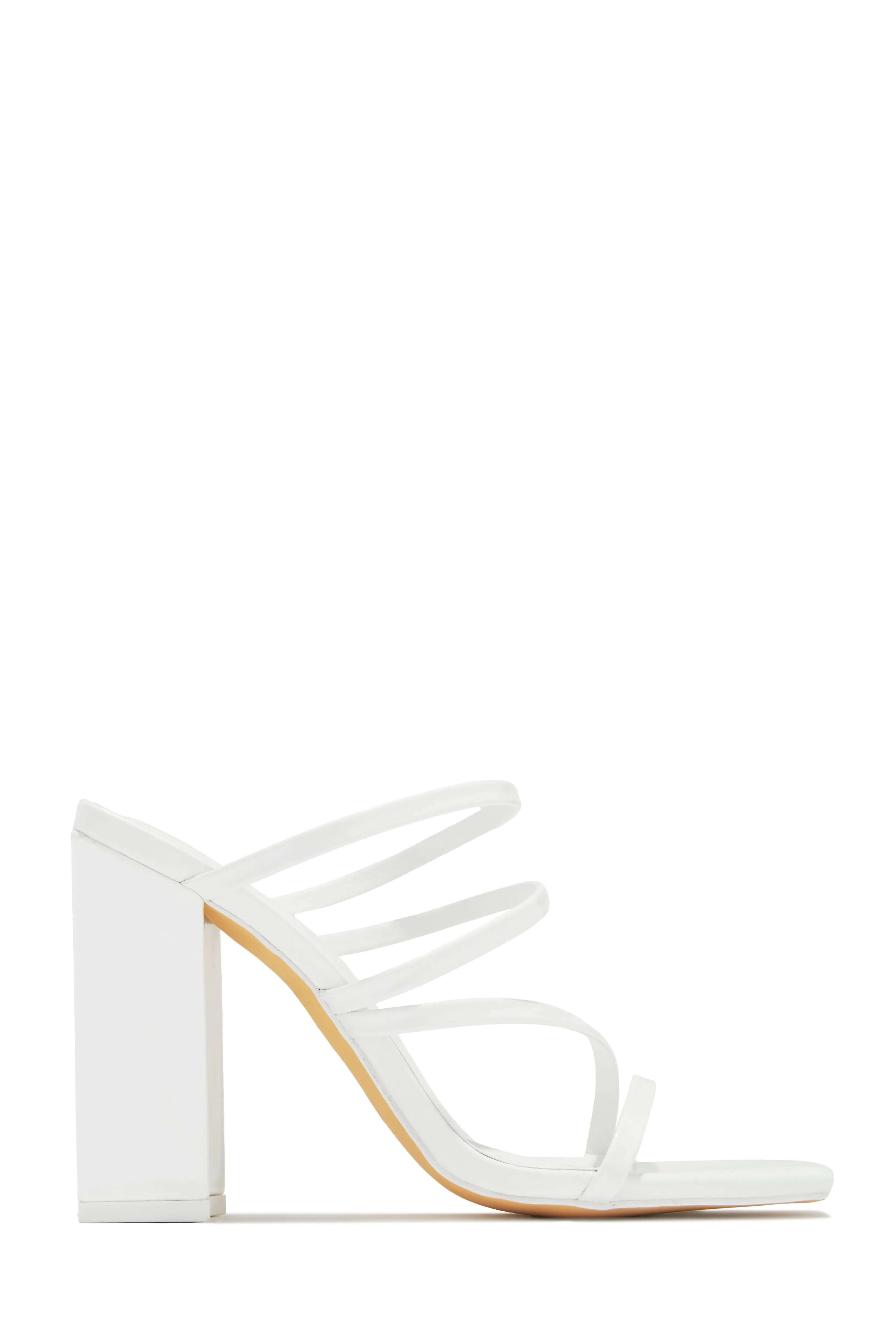 Jaziel Block Heel Mules - Silver