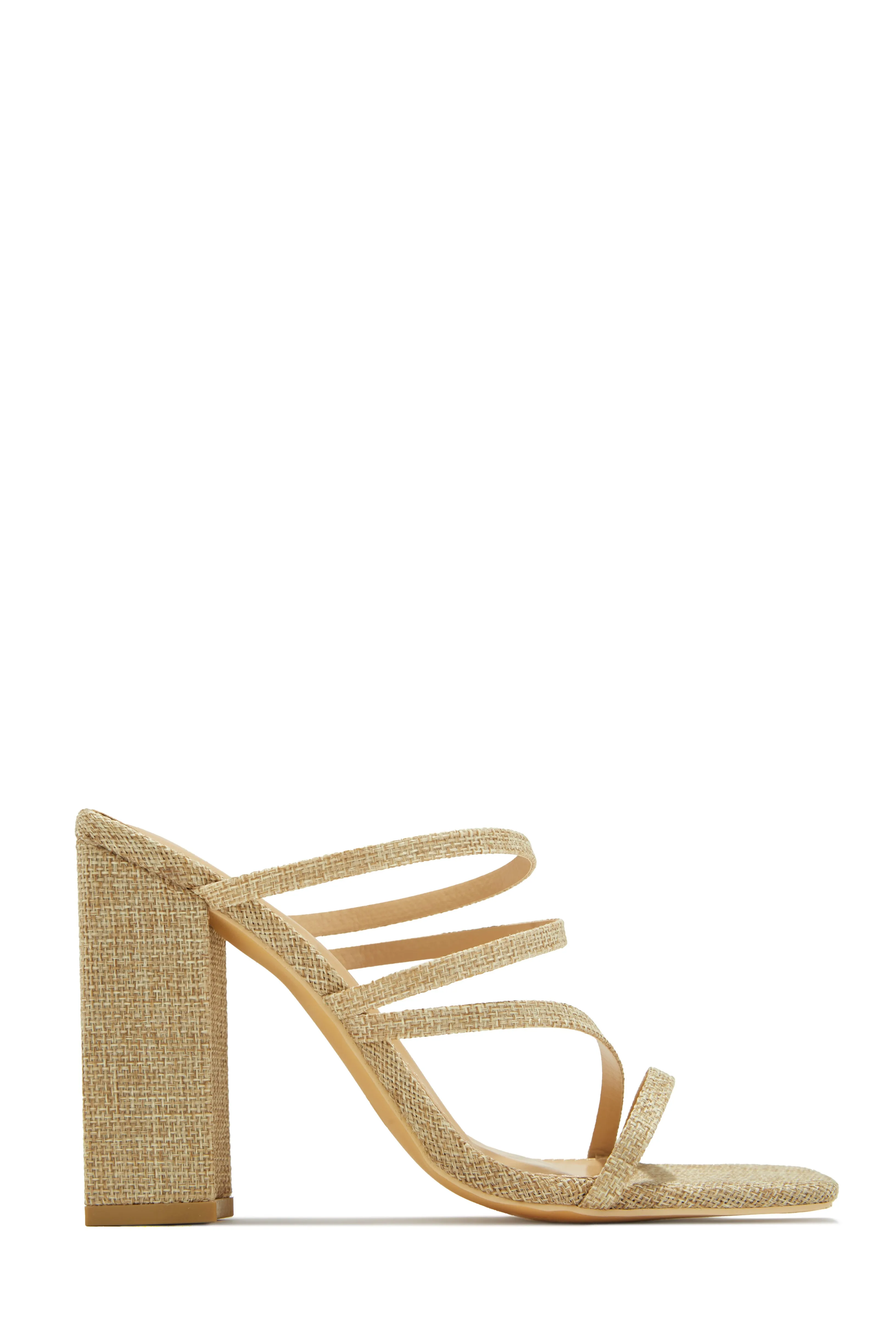 Jaziel Block Heel Mules - Silver