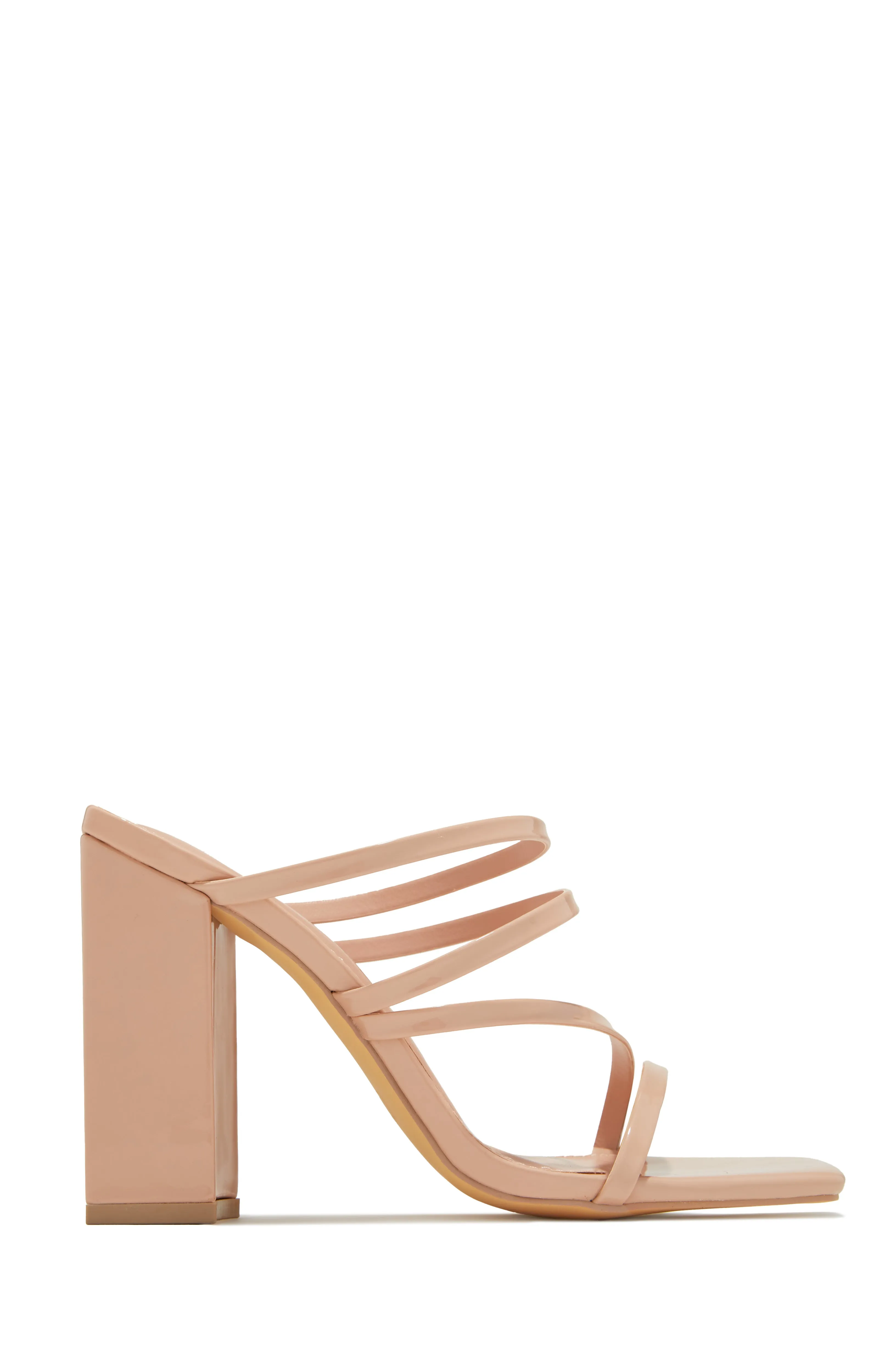 Jaziel Block Heel Mules - Silver