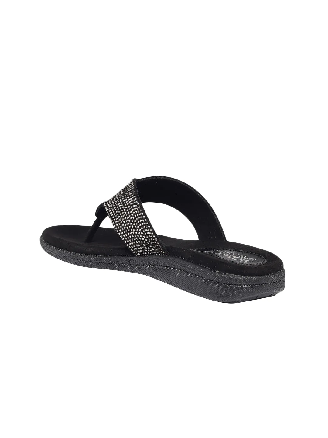 Kamila Black Wedge Heels