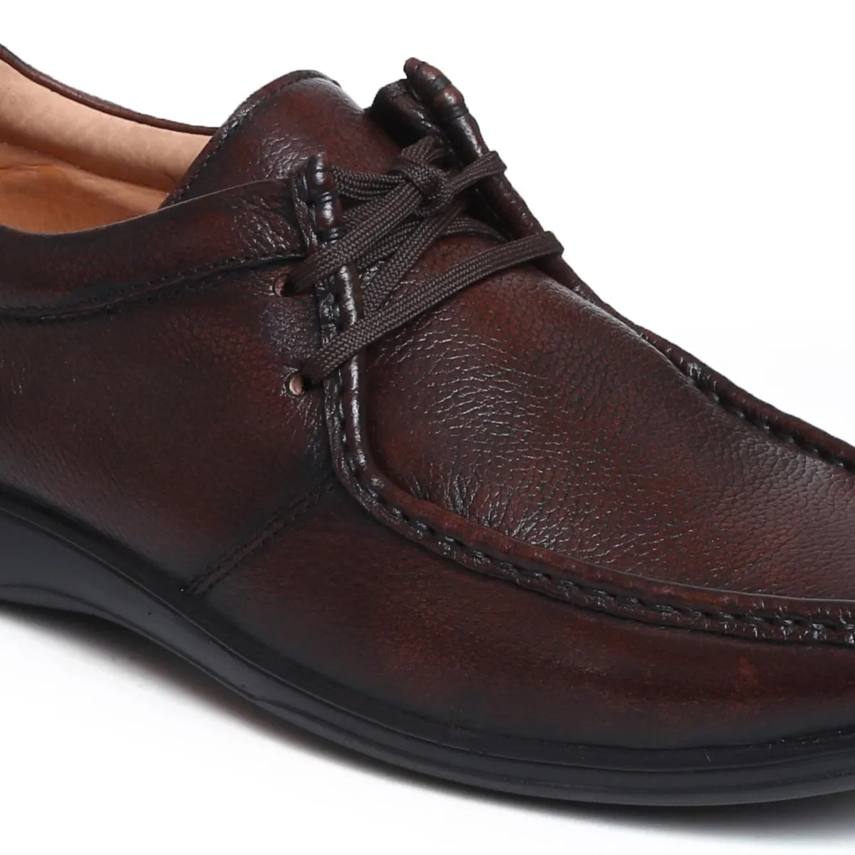 Lace Up Casual Leather Shoes for Men D – 2570