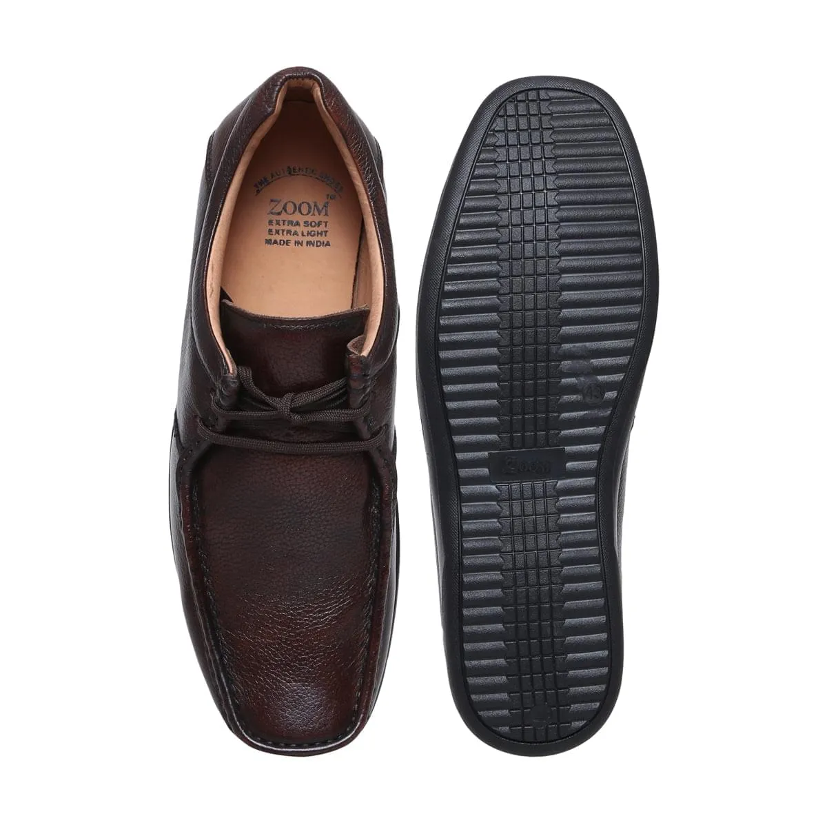 Lace Up Casual Leather Shoes for Men D – 2570