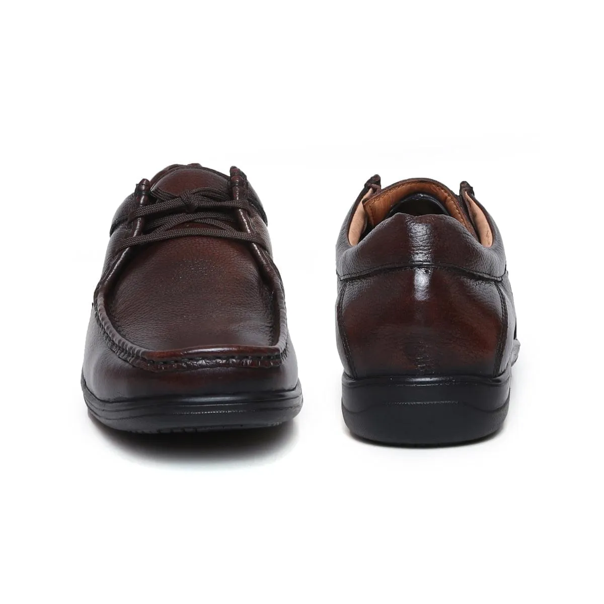 Lace Up Casual Leather Shoes for Men D – 2570