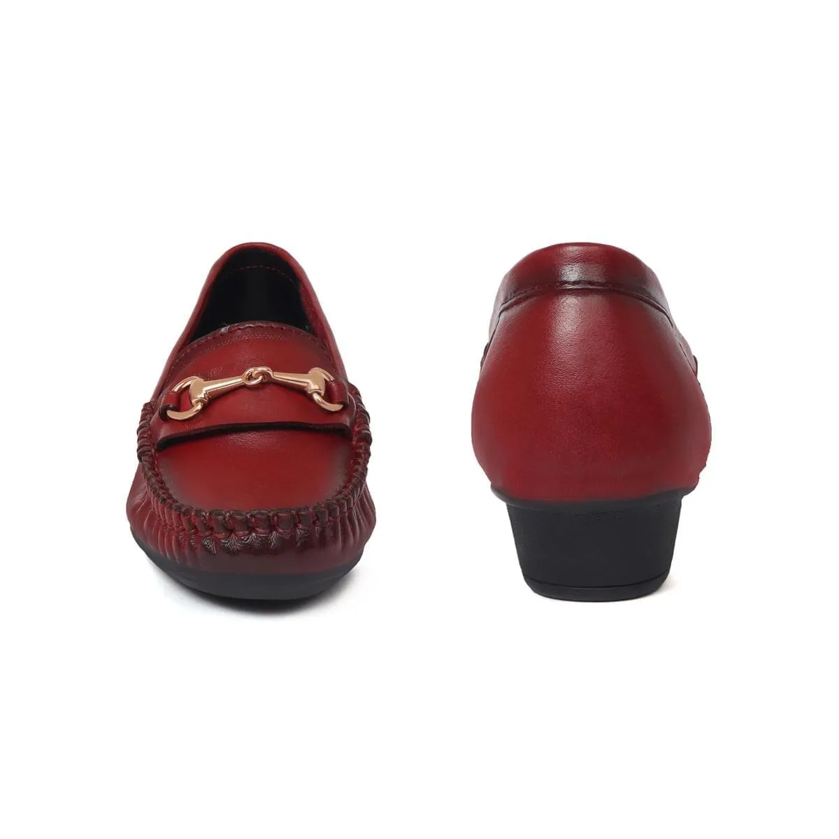 Leather Loafer Formal Shoes for Women SN - 15
