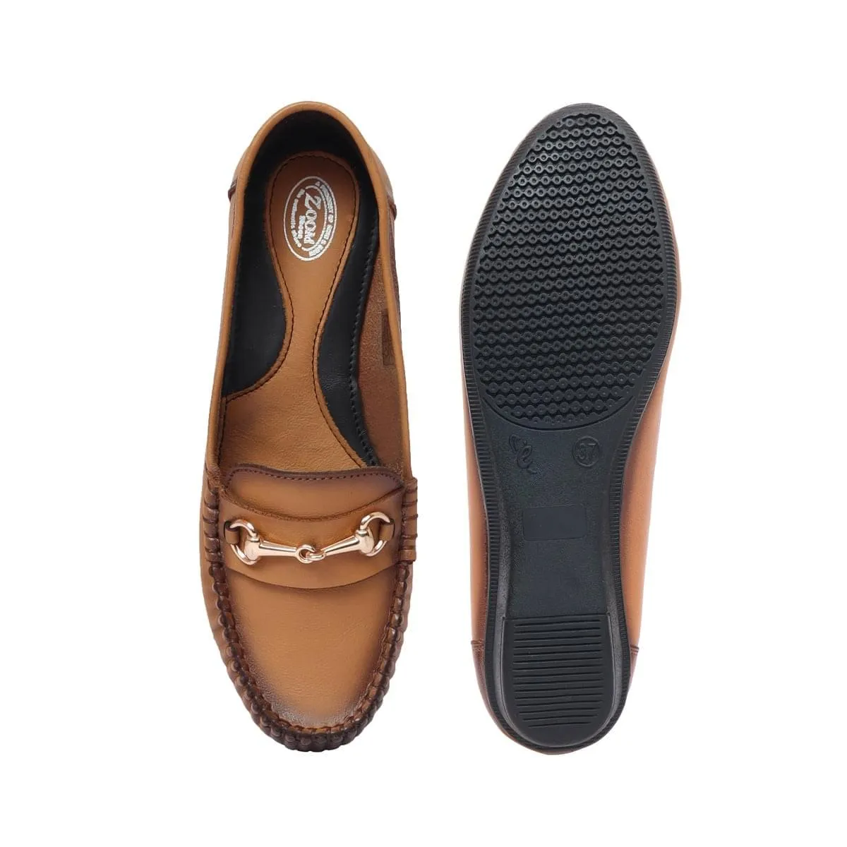 Leather Loafer Formal Shoes for Women SN - 15