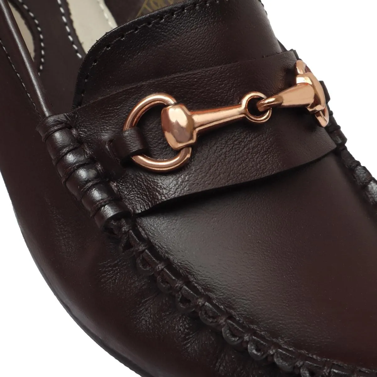 Leather Loafer Formal Shoes for Women SN - 15