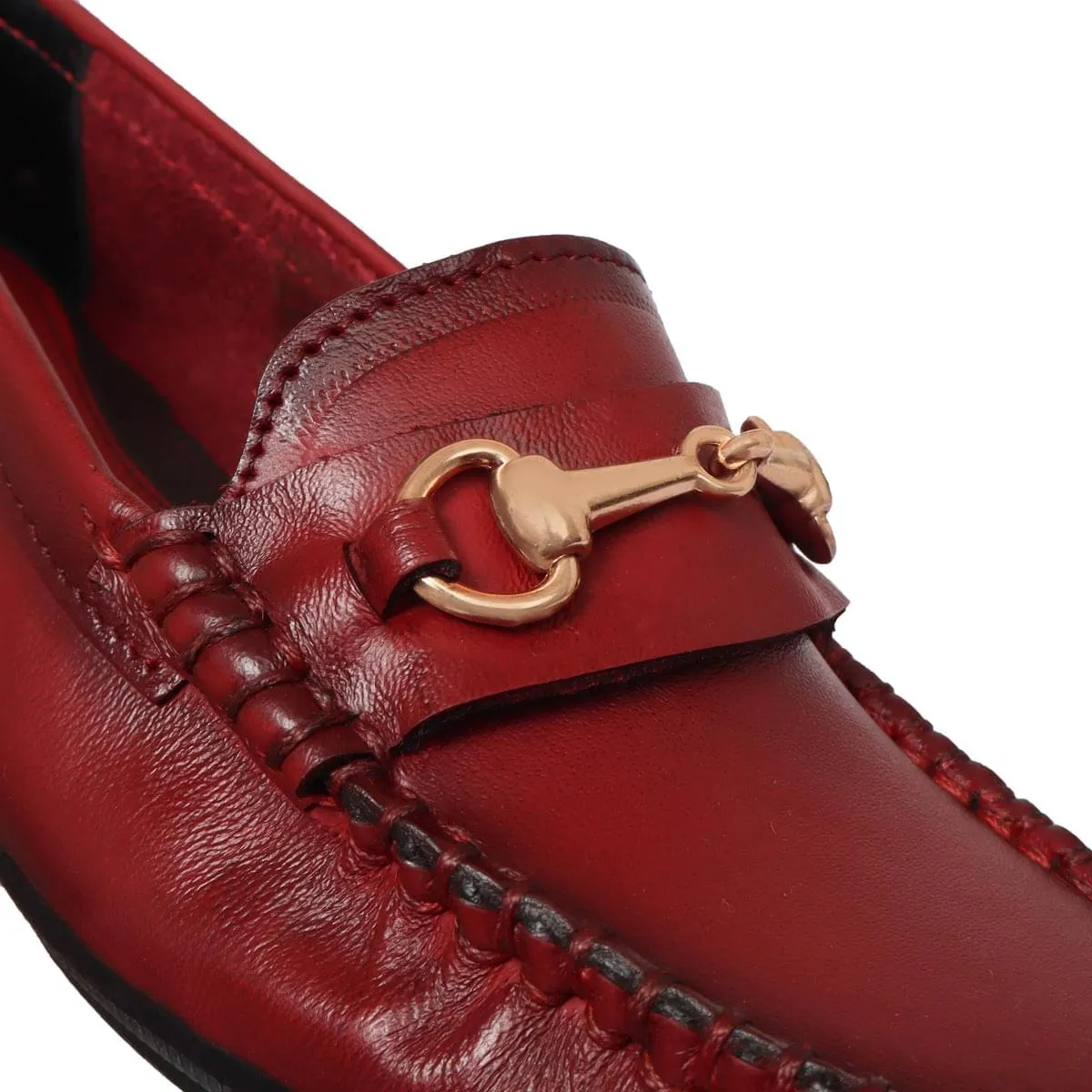 Leather Loafer Formal Shoes for Women SN - 15