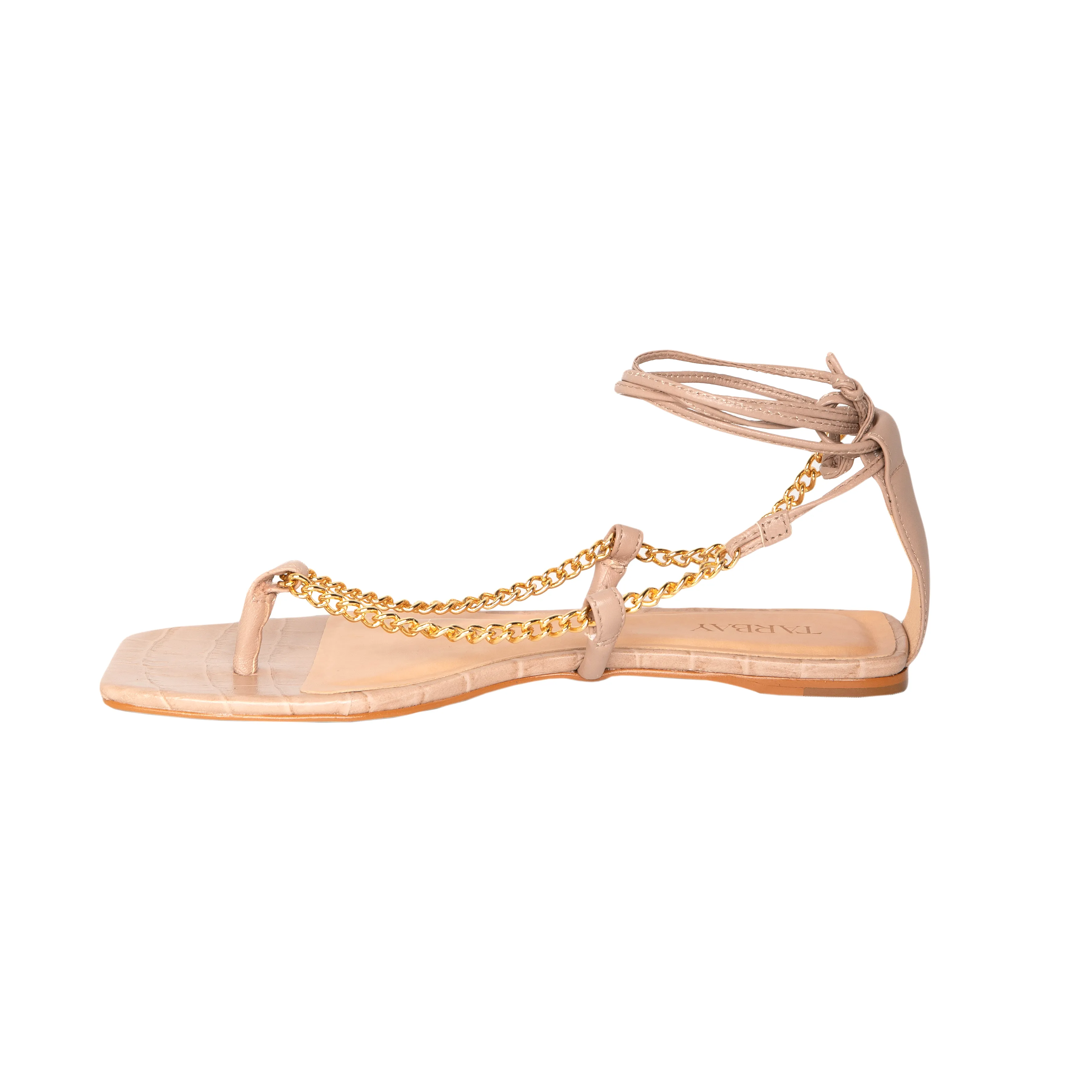 Mara Flat Sandals - Nocciola