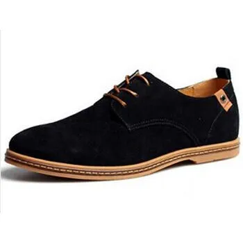 Mens Causal Suede Lace Up Shoes