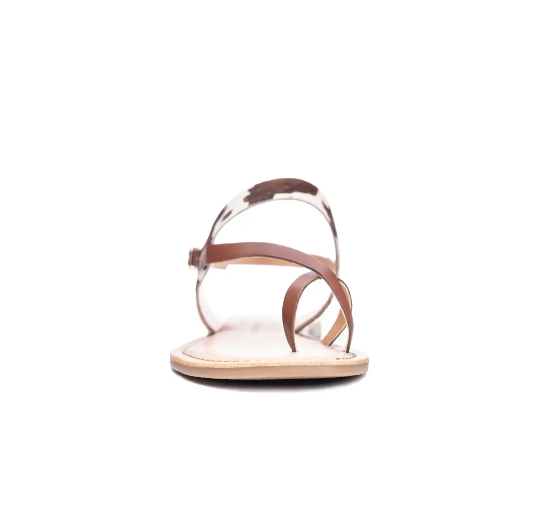 Reeba Casual Cow Print Sandal