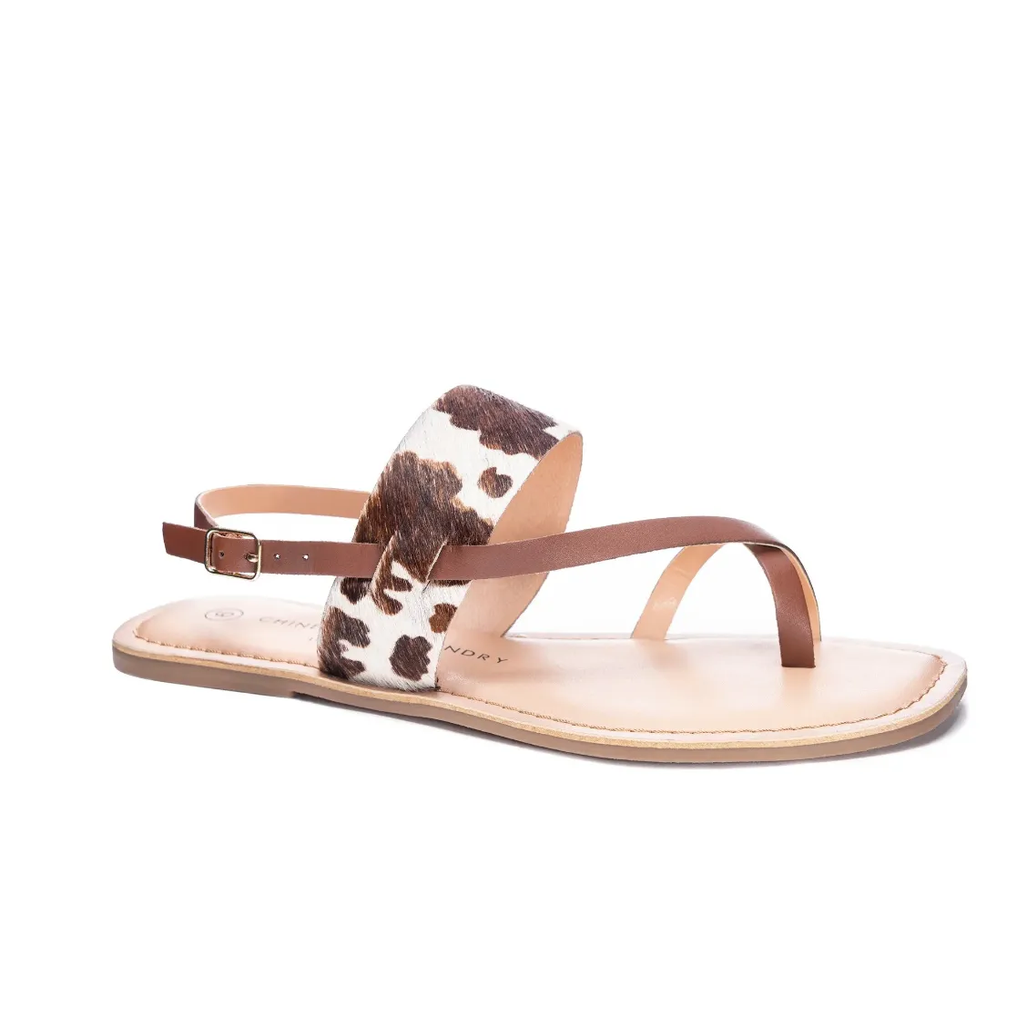Reeba Casual Cow Print Sandal
