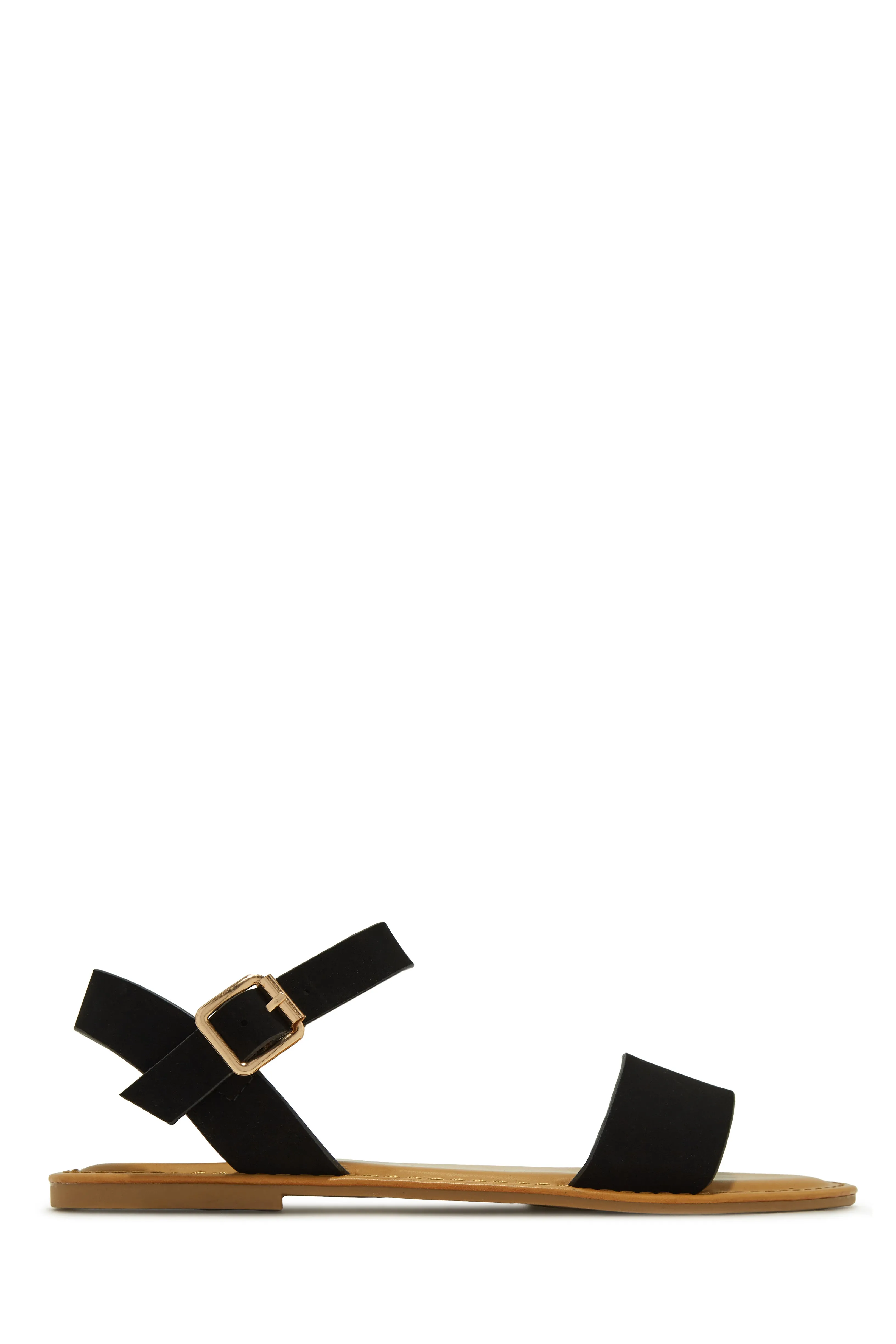 Tulum Style Flat Sandals - Nude Patent