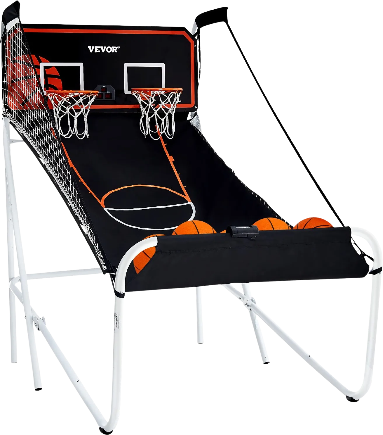 Vevor Arcade Basketball Game Foldable 2 Player with 5 Balls Electronic Scoreboard New