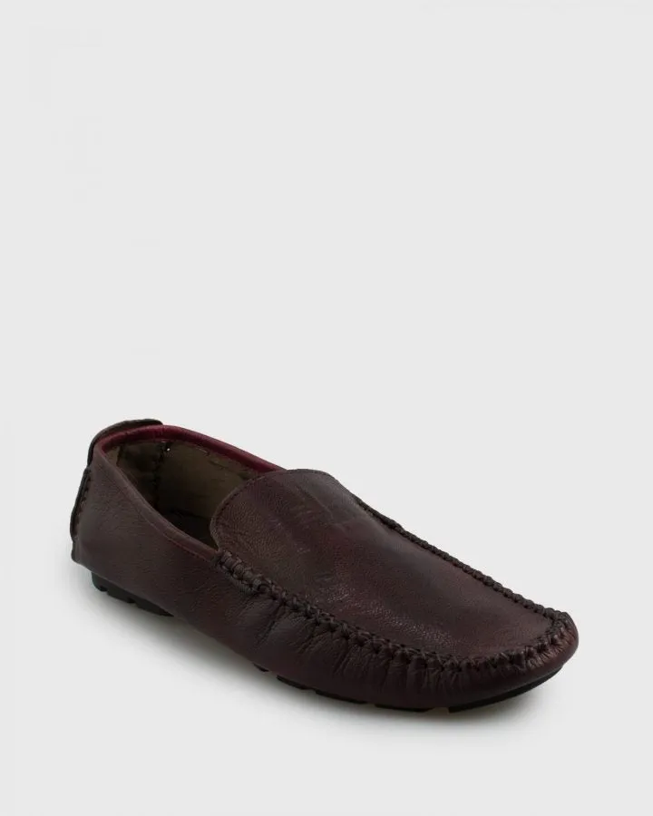 VINCENT & FRANKS S18VF200 MAROON DRIVING SHOE