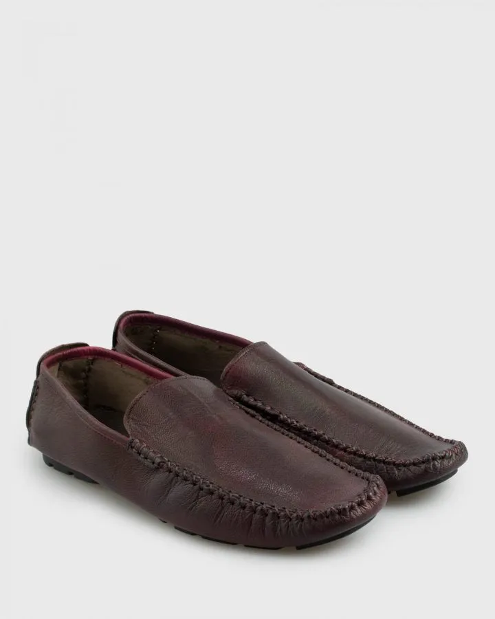 VINCENT & FRANKS S18VF200 MAROON DRIVING SHOE