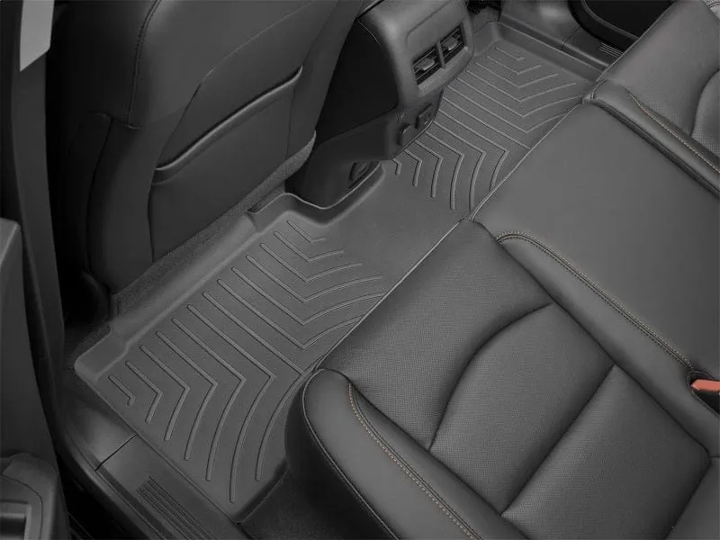 WeatherTech 2020  Audi A5/S5 Rear (2nd Row) FloorLiners - Black (CABRIOLET ONLY)