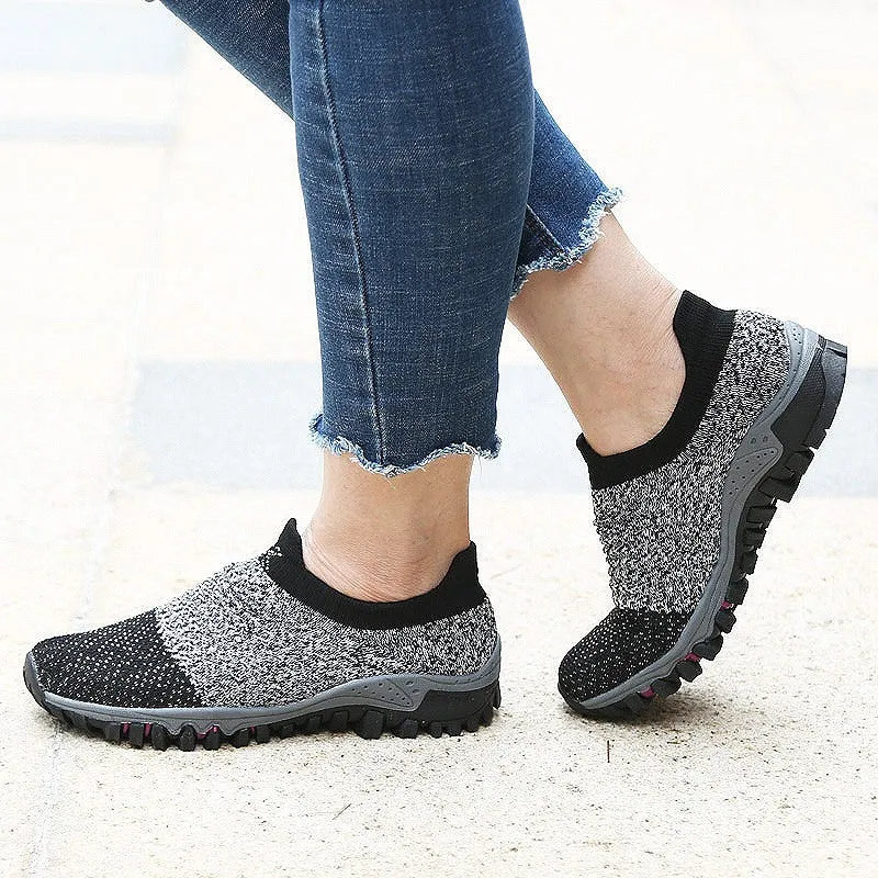 Women's Breathable Non-Slip flat shoes Two Choices  (plus wide and normal wide)