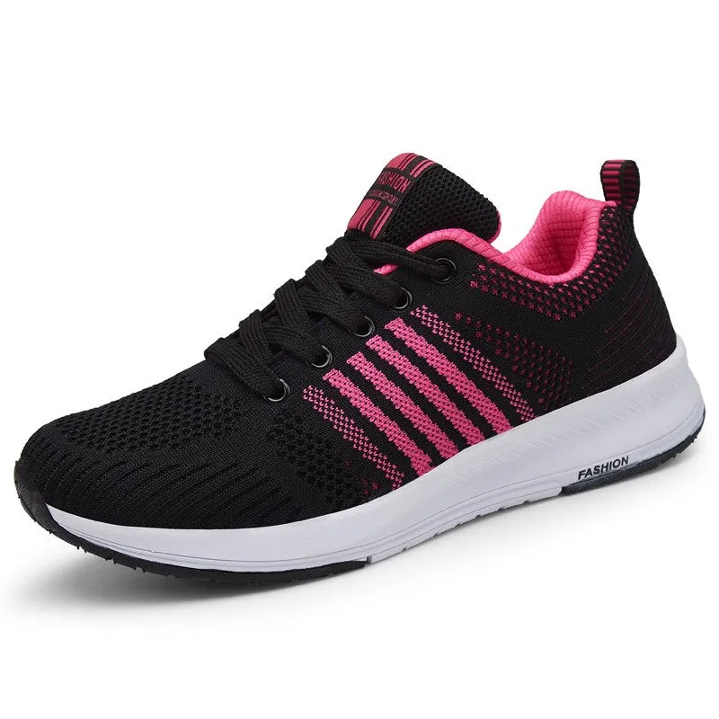Women's fashion breathable platform running sneakers