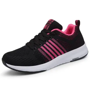 Women's fashion breathable platform running sneakers