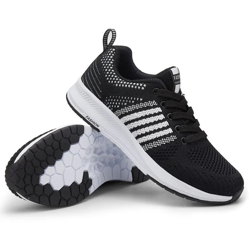 Women's fashion breathable platform running sneakers
