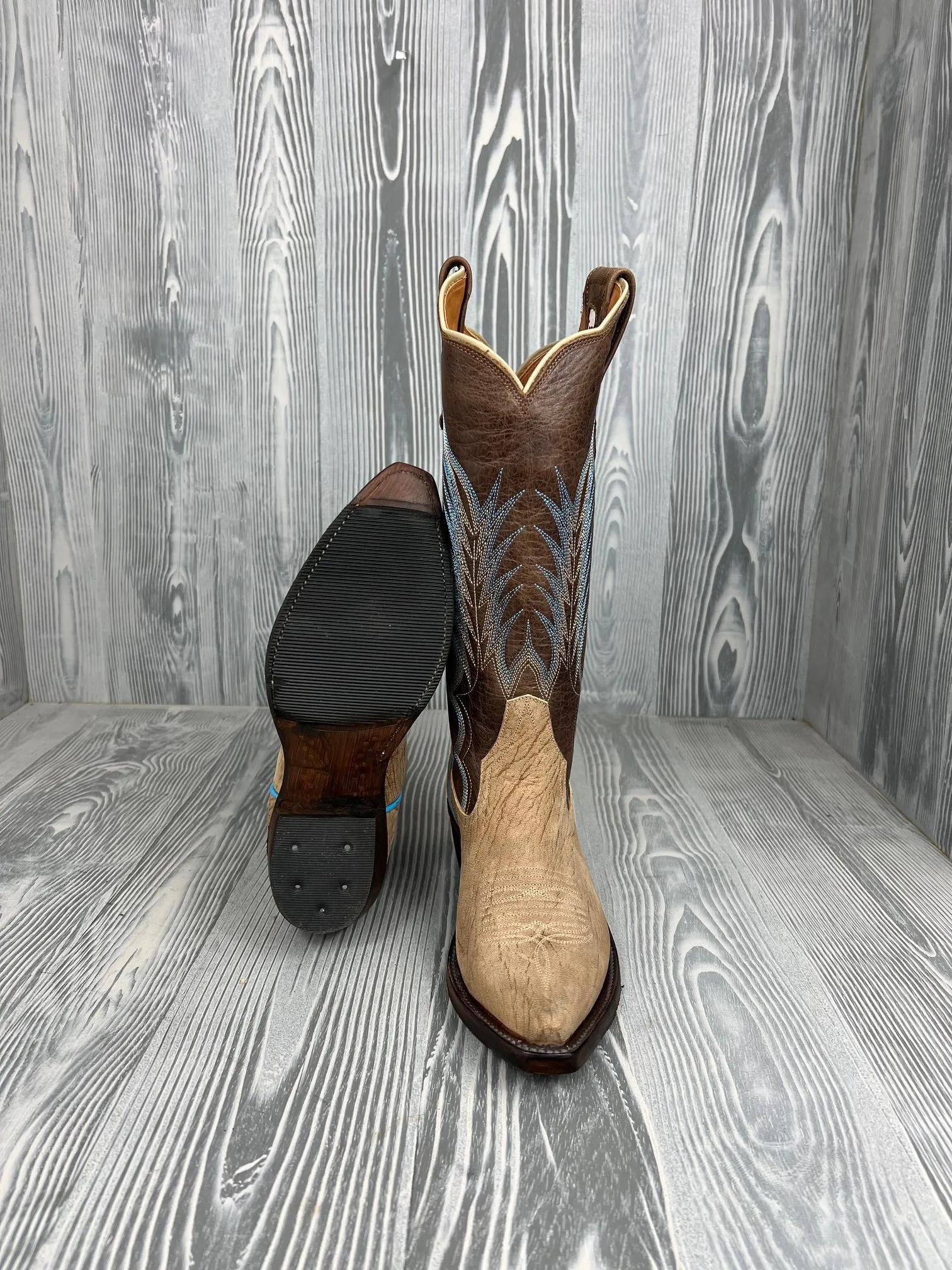 Women's Rios of Mercedes Clay Washed Goat with 14" Brown Distressed Avatar Tops