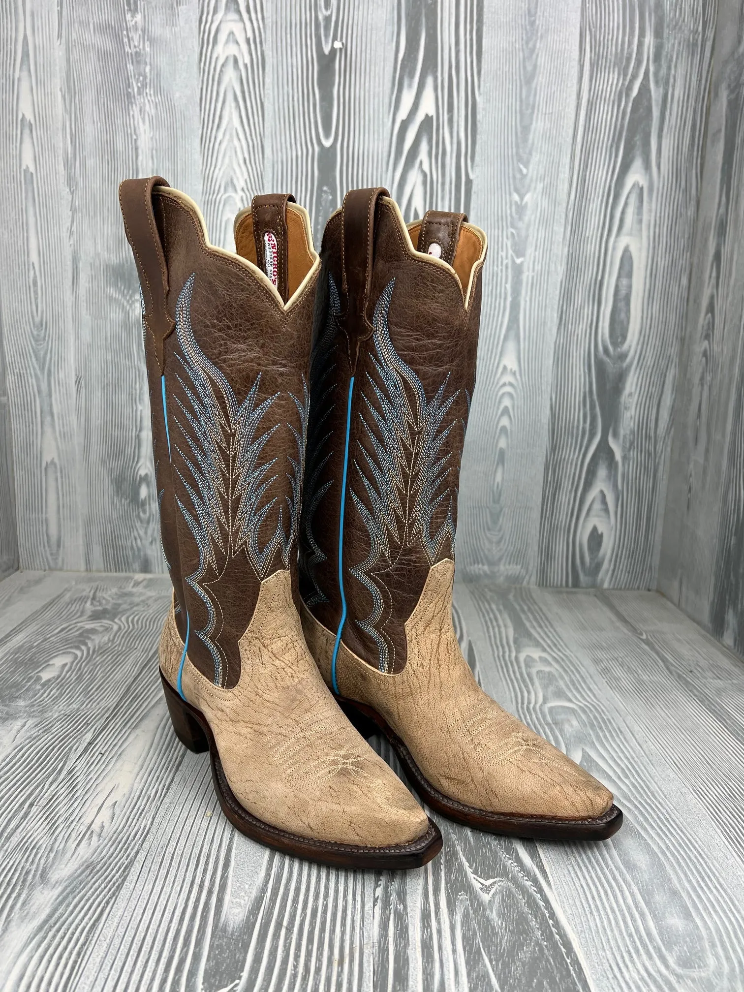 Women's Rios of Mercedes Clay Washed Goat with 14" Brown Distressed Avatar Tops