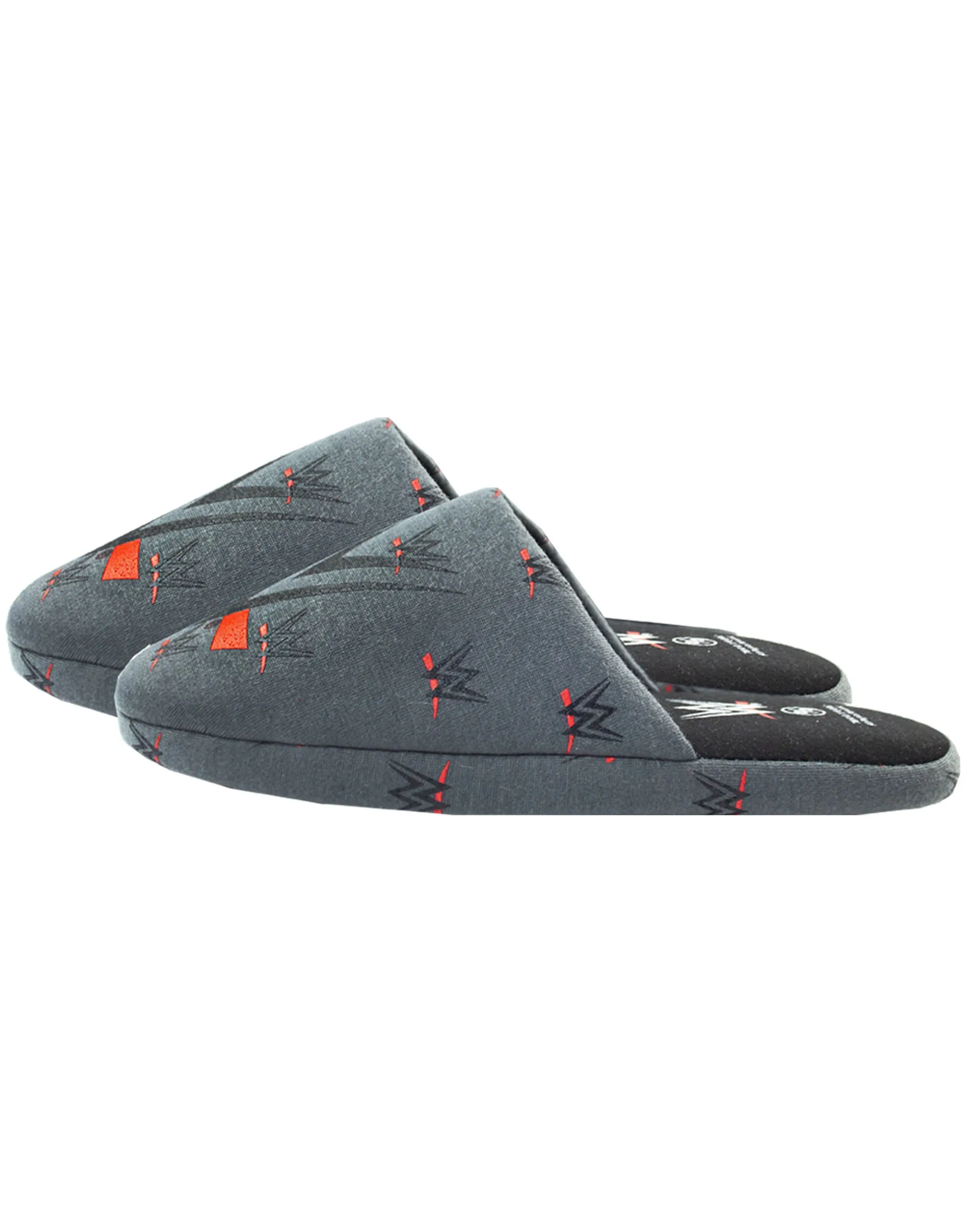 WWE Men's Grey Polyester Slip-On House Slippers