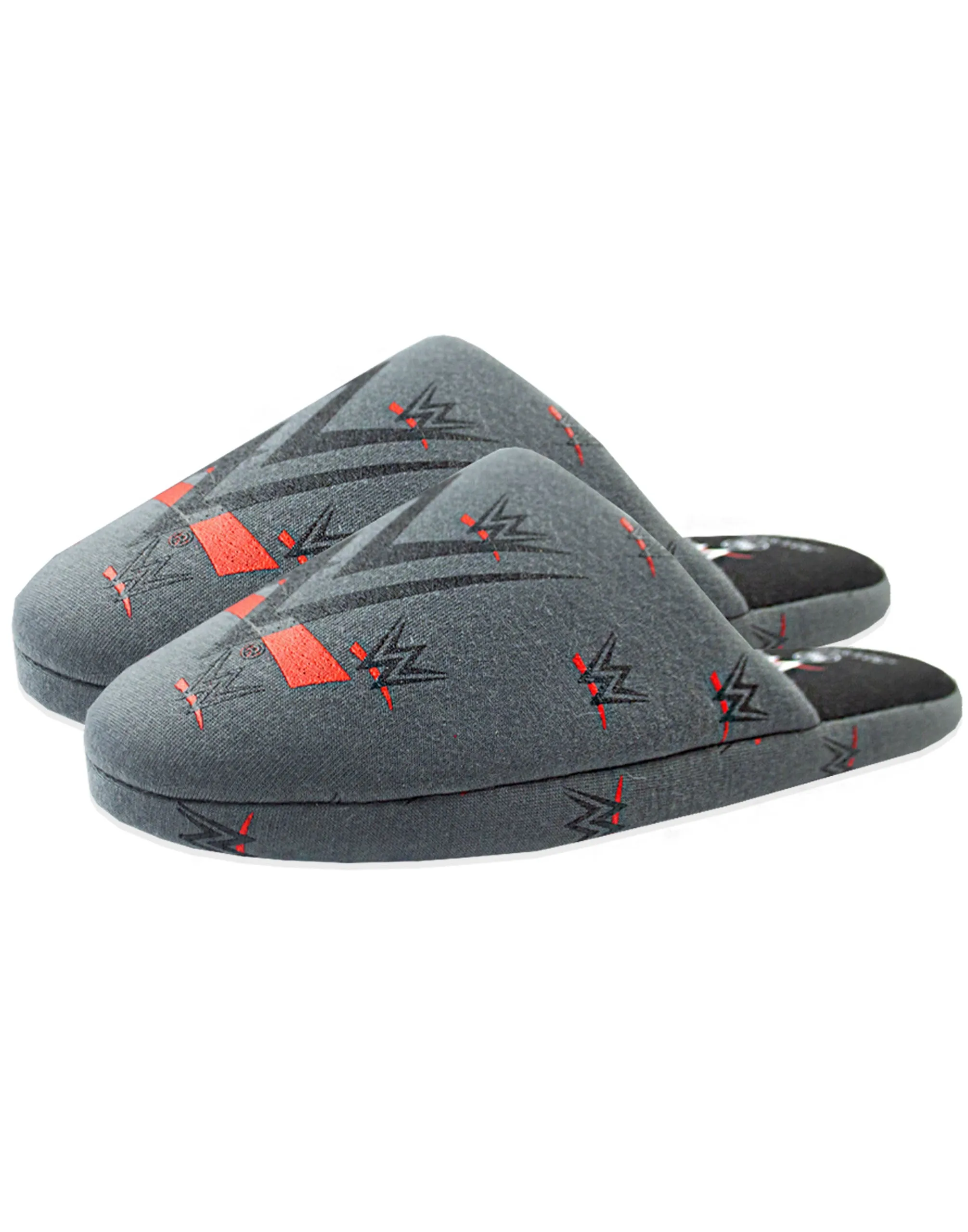 WWE Men's Grey Polyester Slip-On House Slippers